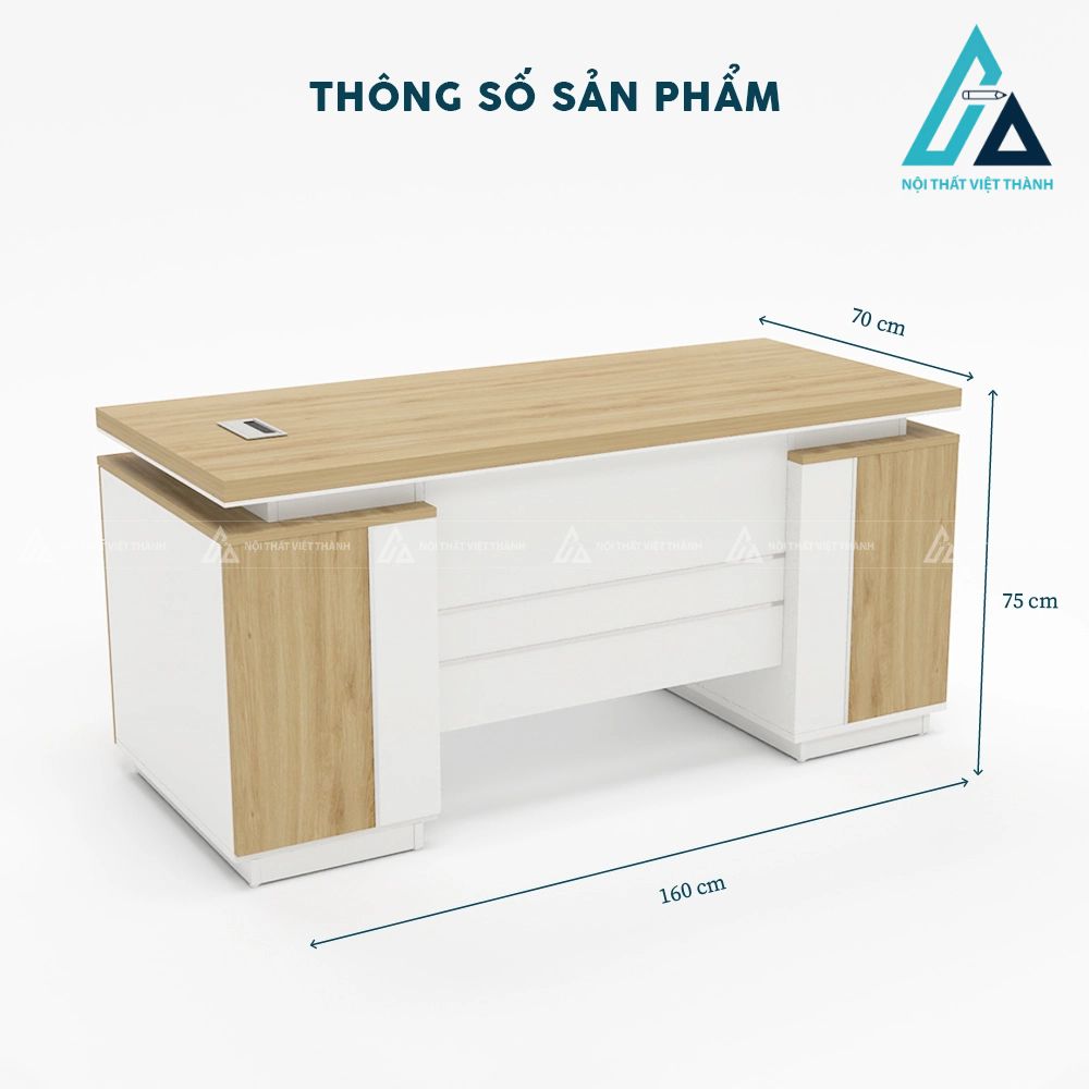Bàn Giám Đốc Văn Phòng Thiết Kế Đối Xứng Gọn Gàng Hiện Đại 4