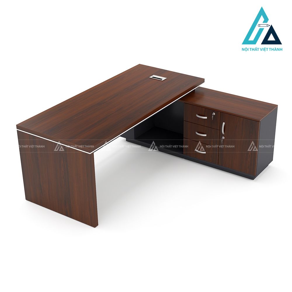 Bàn Giám Đốc Chữ L Phối Màu Tương Phản Đậm Chất Hiện Đại 4
