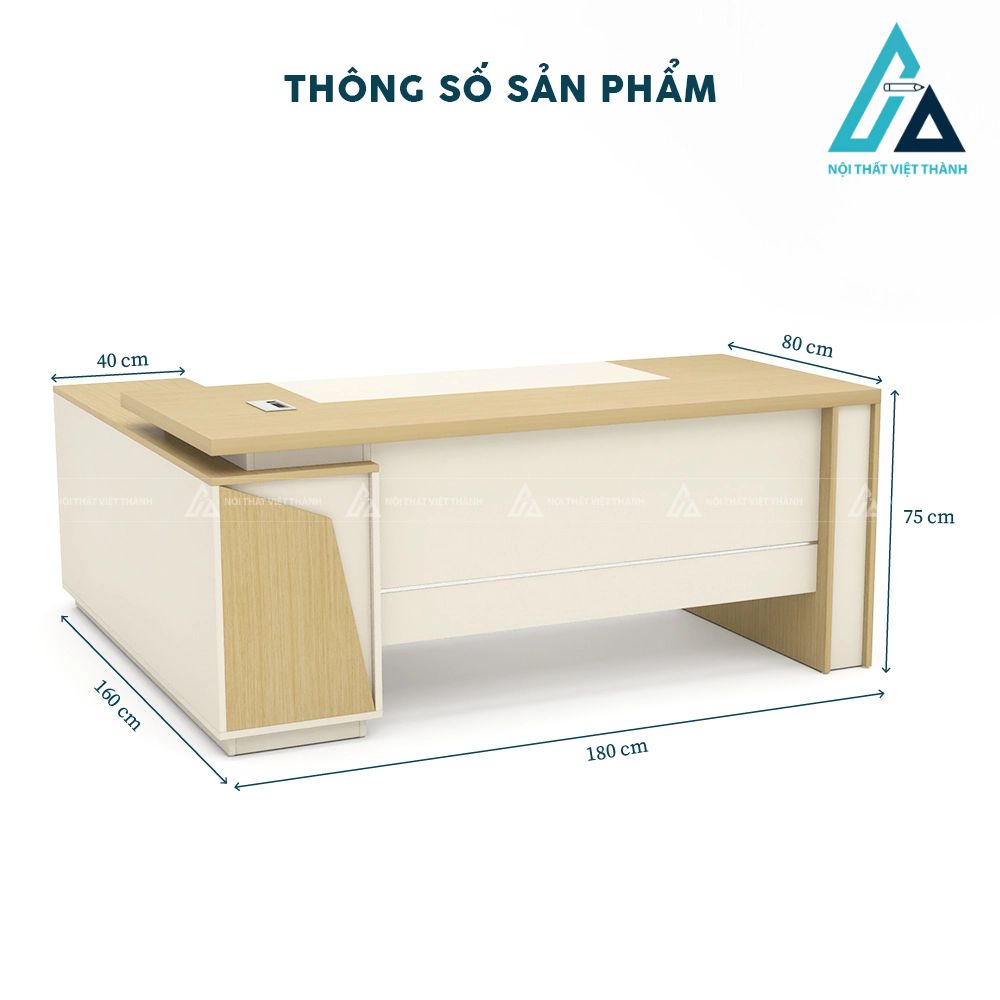 Bàn Giám Đốc Thiết Kế Hình Khối Cách Điệu Đẳng Cấp 5