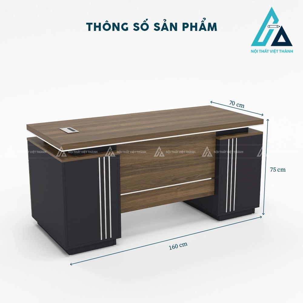 Bàn Giám Đốc Hiện Đại Thiết Kế Chân Vát Cách Điệu 6