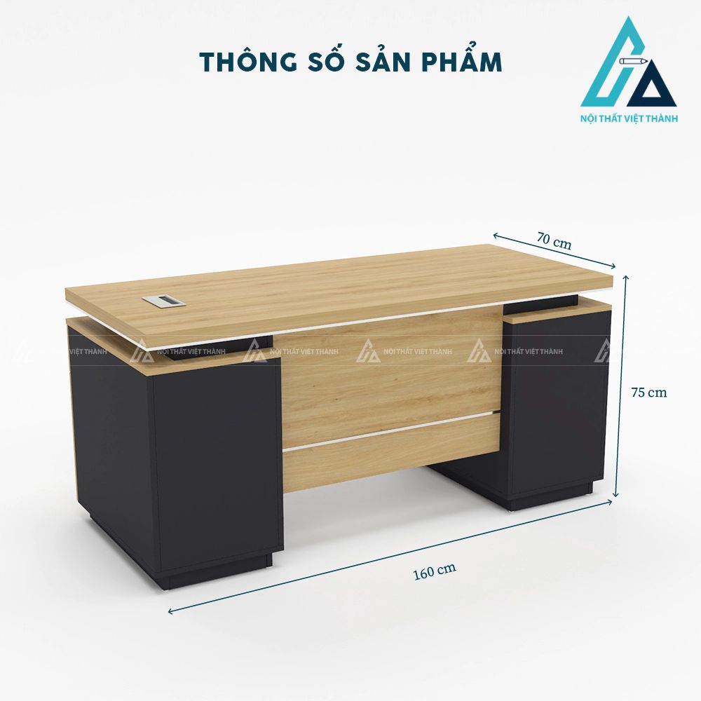 Bàn Giám Đốc Thiết Kế Tối Giản Chống Trầy Cao Cấp 7