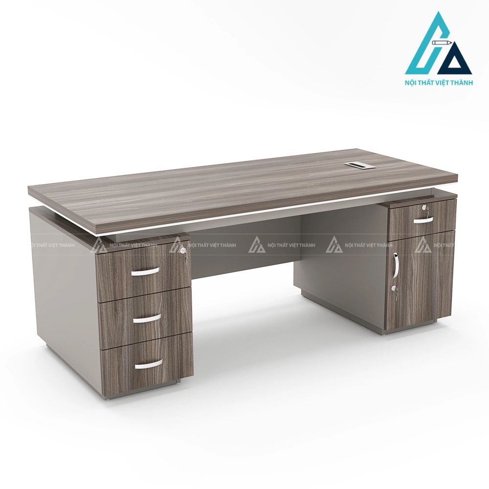 Bàn Lãnh Đạo Hiện Đại Thiết Kế Hộc Tủ Đôi Tiện Lợi 7