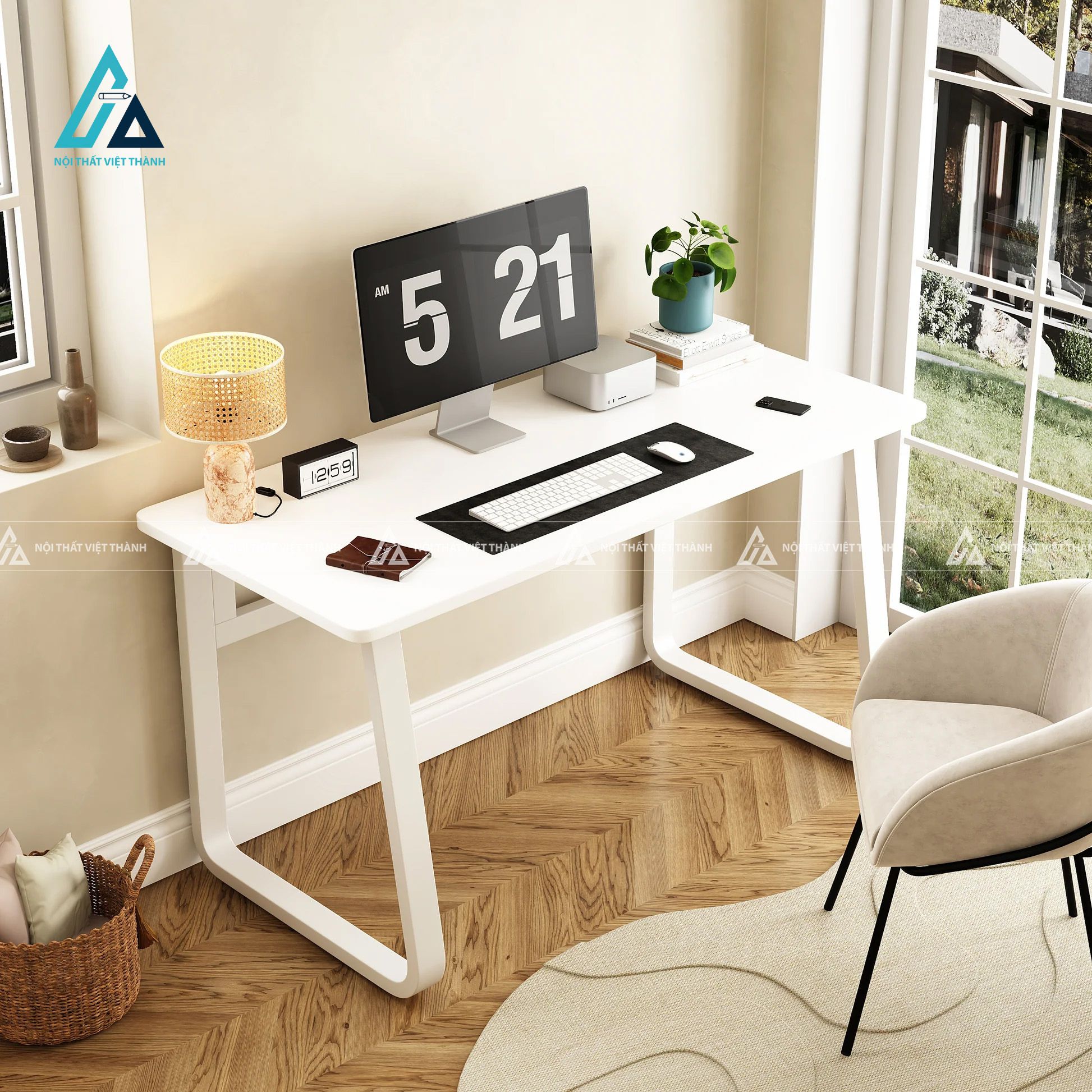Bàn Học Sinh Thiết Kế Chân Uốn Cong Sang Trọng