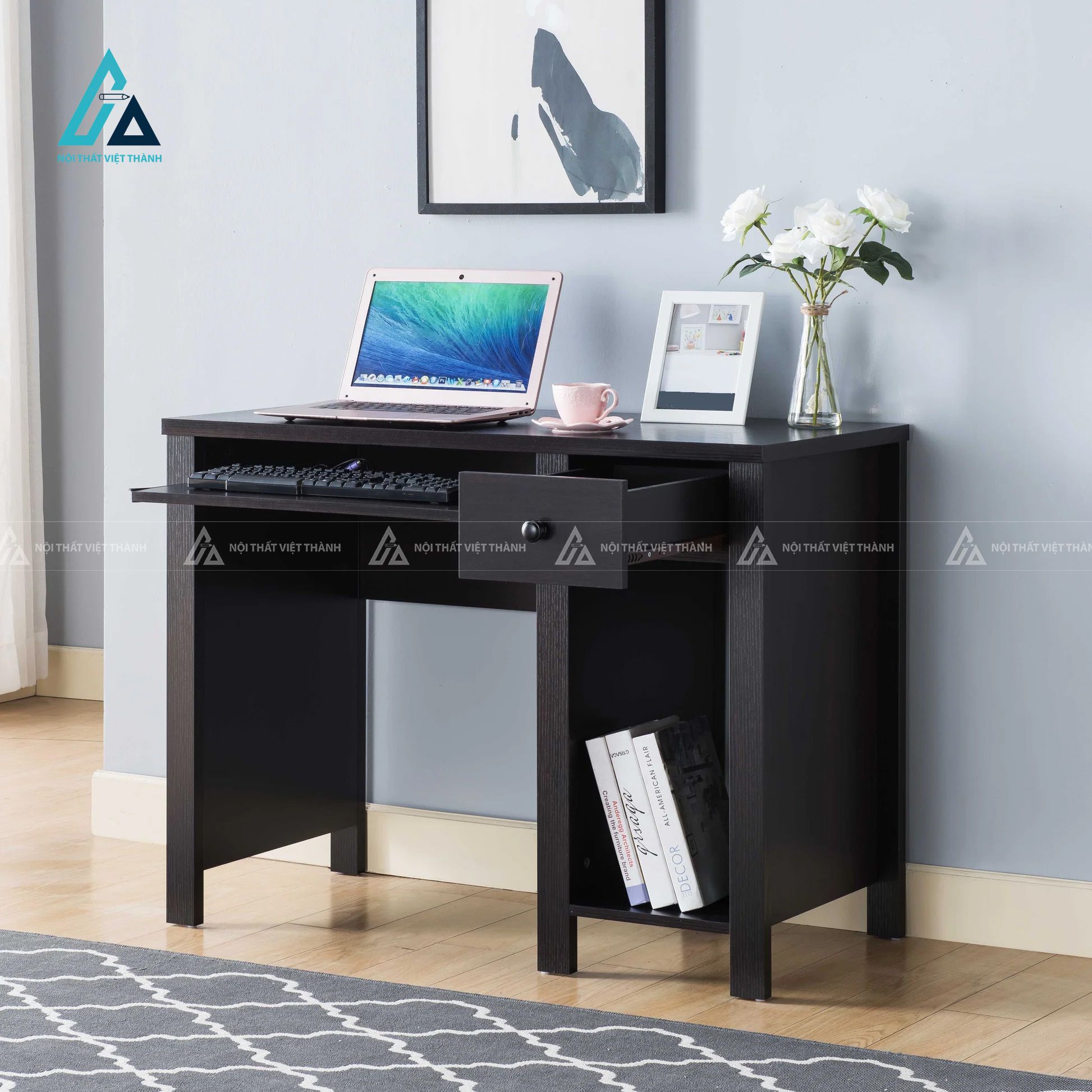 Bàn Học Cho Bé Kèm Ngăn Kéo Và Kệ Để Đồ Tiện Lợi