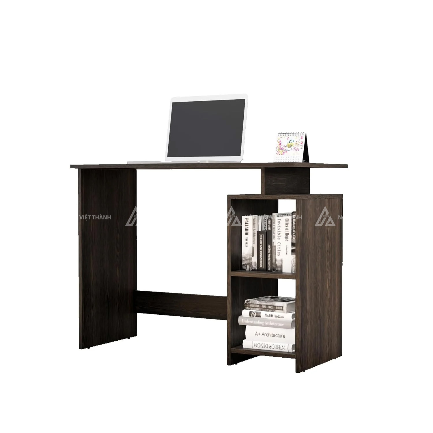 Bàn Học Sinh Nhỏ Gọn Hiện Đại Tích Hợp Kệ Sách 2 Tầng 3