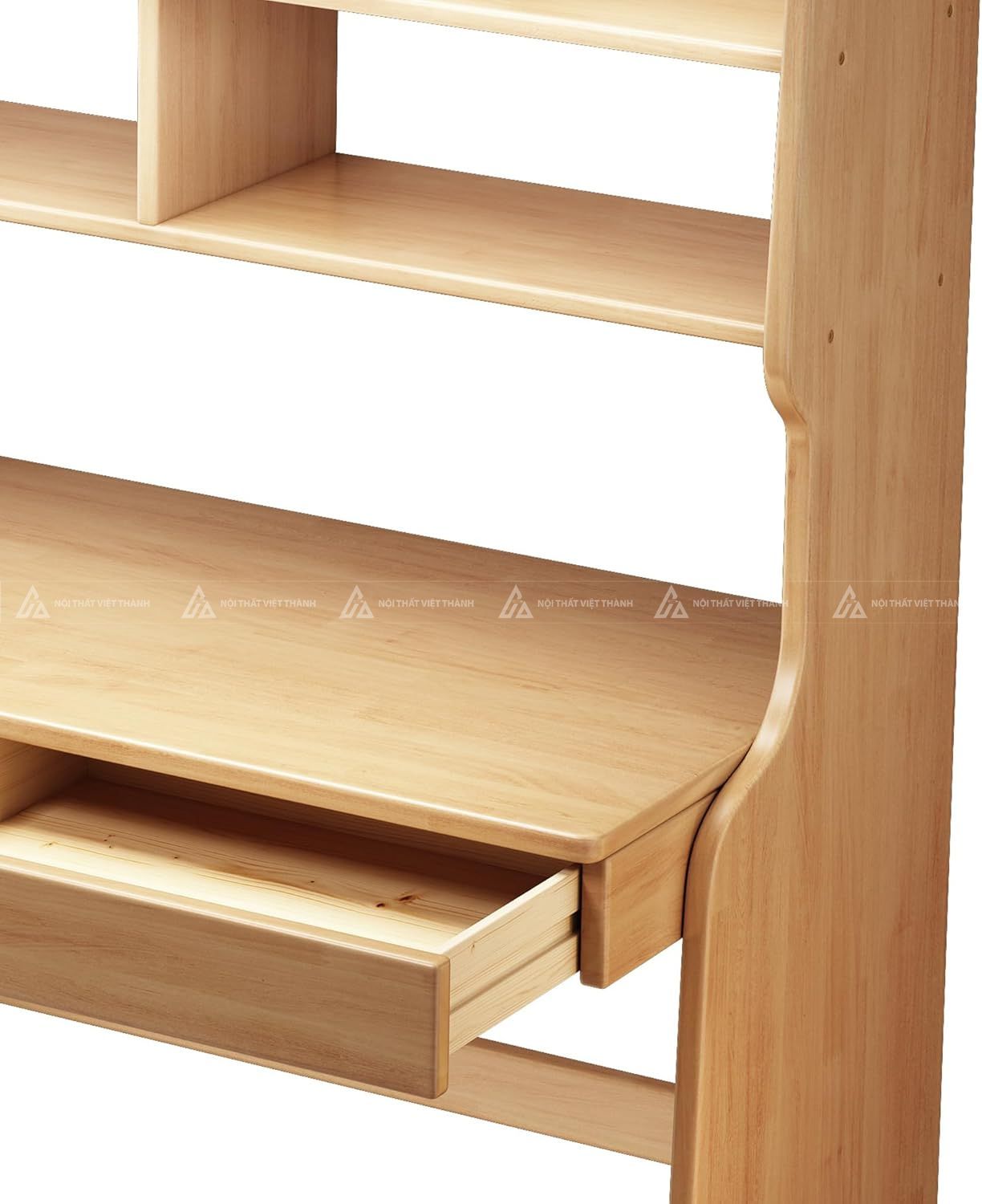 Bàn Học Sinh Có Ngăn Kéo Và Giá Sách Bên Hông Tối Ưu Không Gian 3