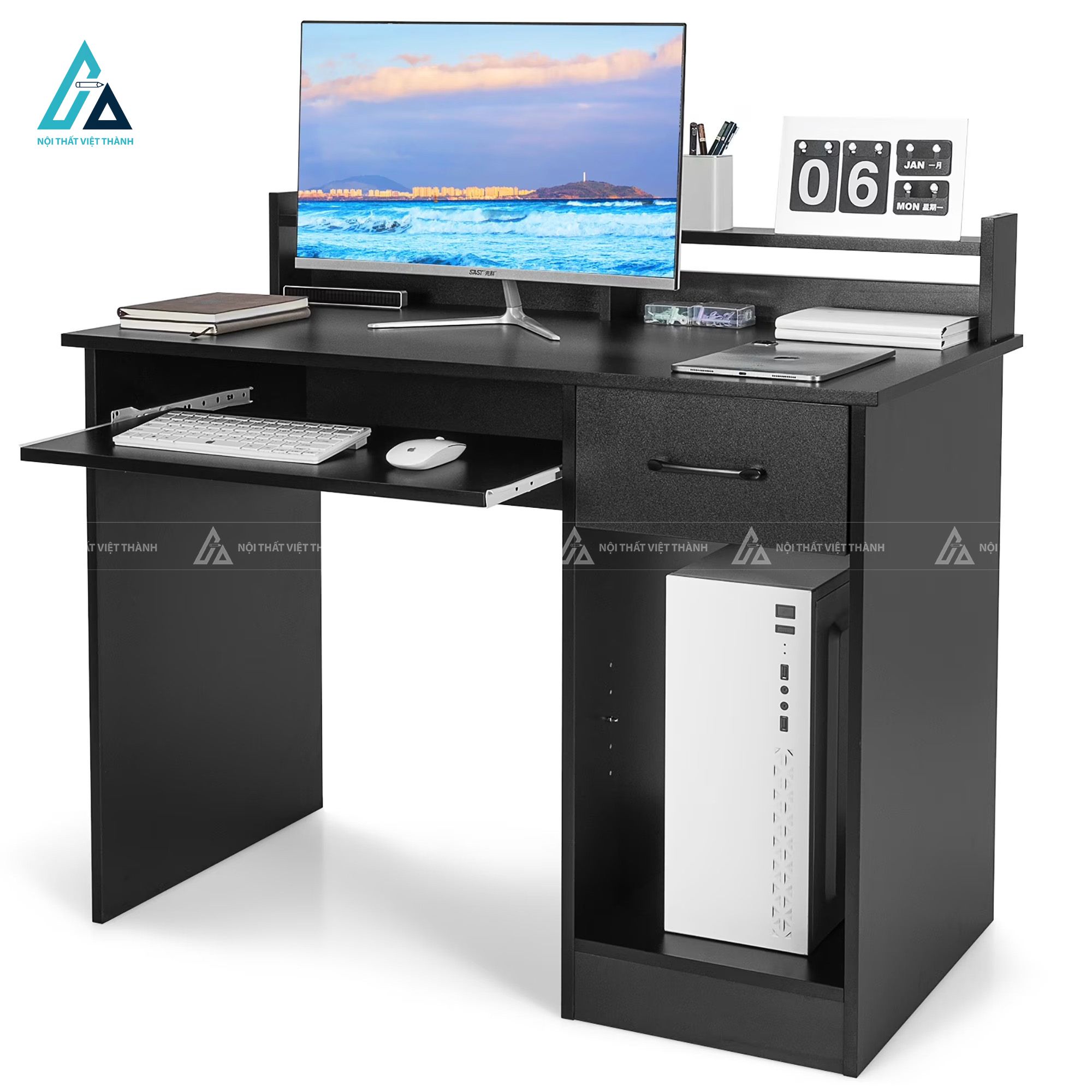 Bàn Học Sinh Thiết Kế Tối Giản Có Khay Bàn Phím Và Ngăn Kéo 1