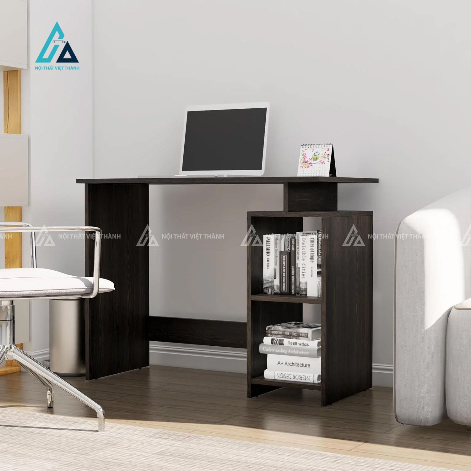 Bàn Học Sinh Nhỏ Gọn Hiện Đại Tích Hợp Kệ Sách 2 Tầng 1