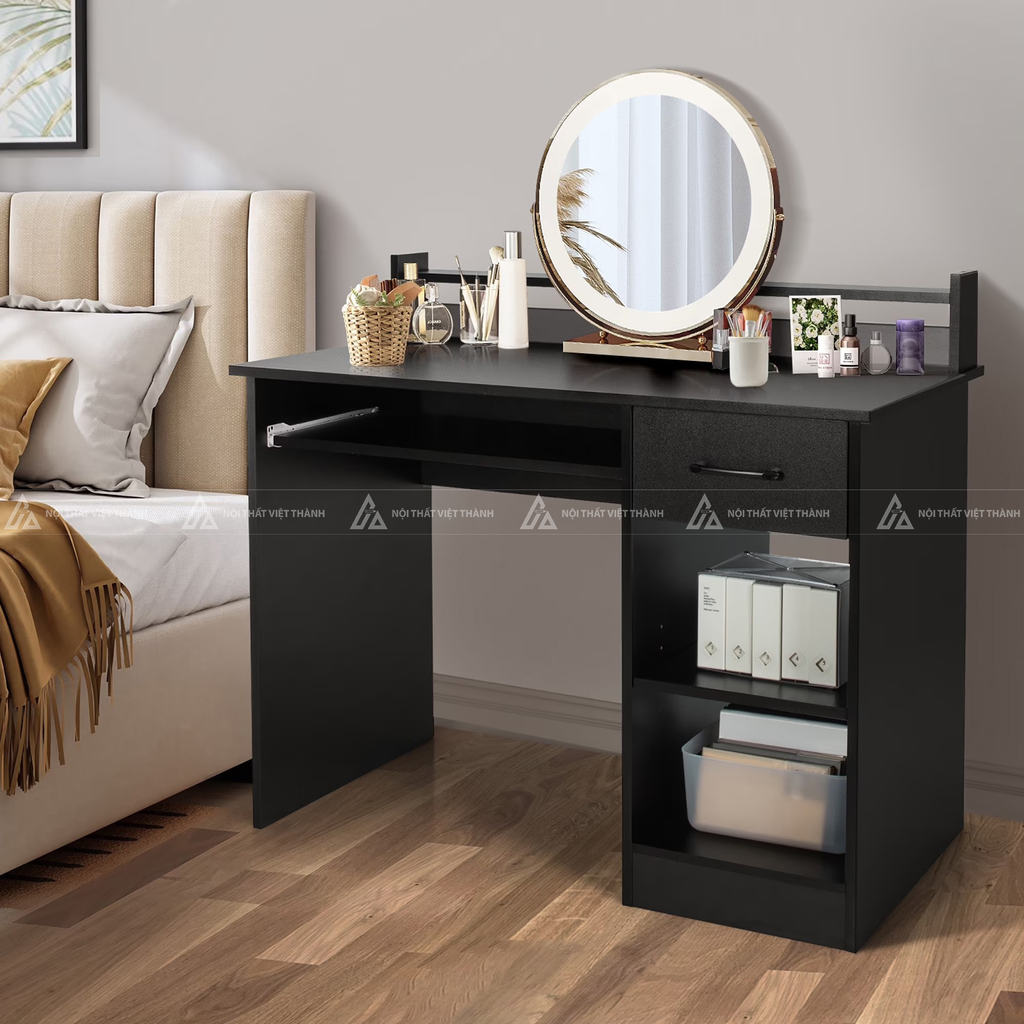 Bàn Học Sinh Thiết Kế Tối Giản Có Khay Bàn Phím Và Ngăn Kéo 4