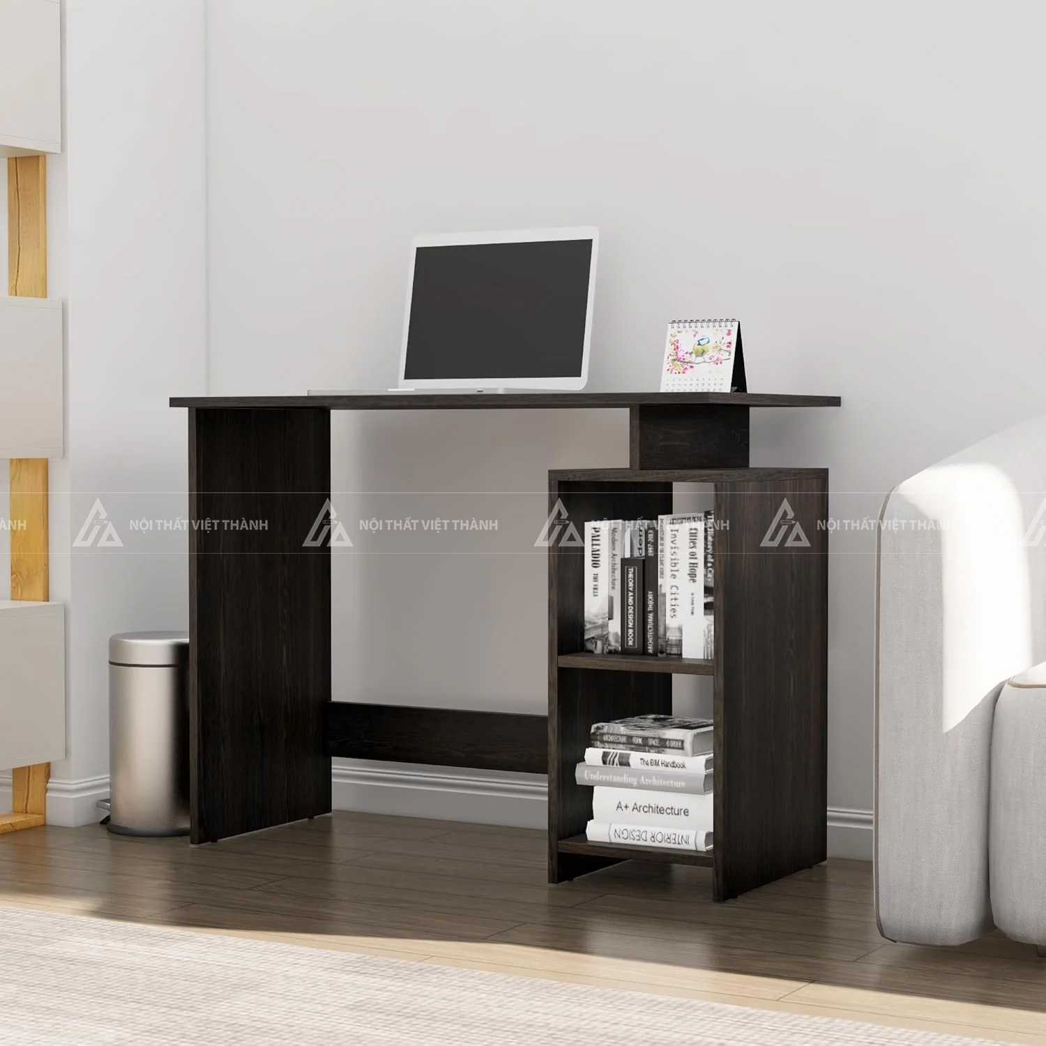 Bàn Học Sinh Nhỏ Gọn Hiện Đại Tích Hợp Kệ Sách 2 Tầng 6