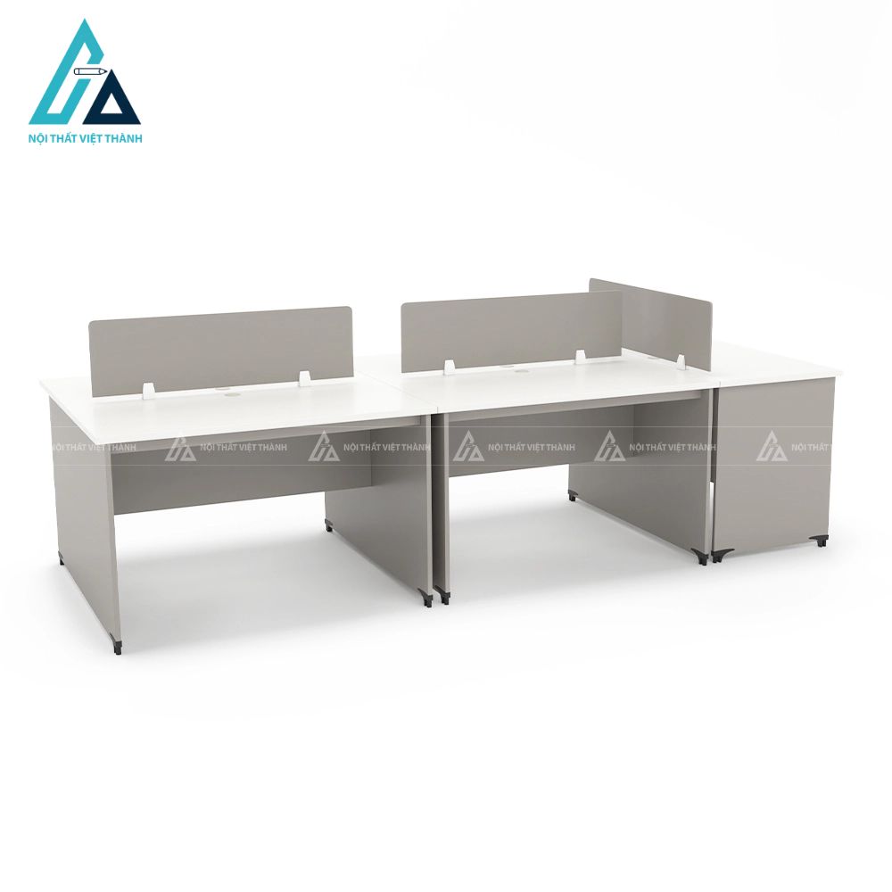 Hệ bàn làm việc nhóm 5 vị trí tối ưu diện tích