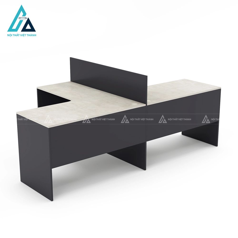 Bàn làm việc 2 người thiết kế góc chữ l tối ưu 1