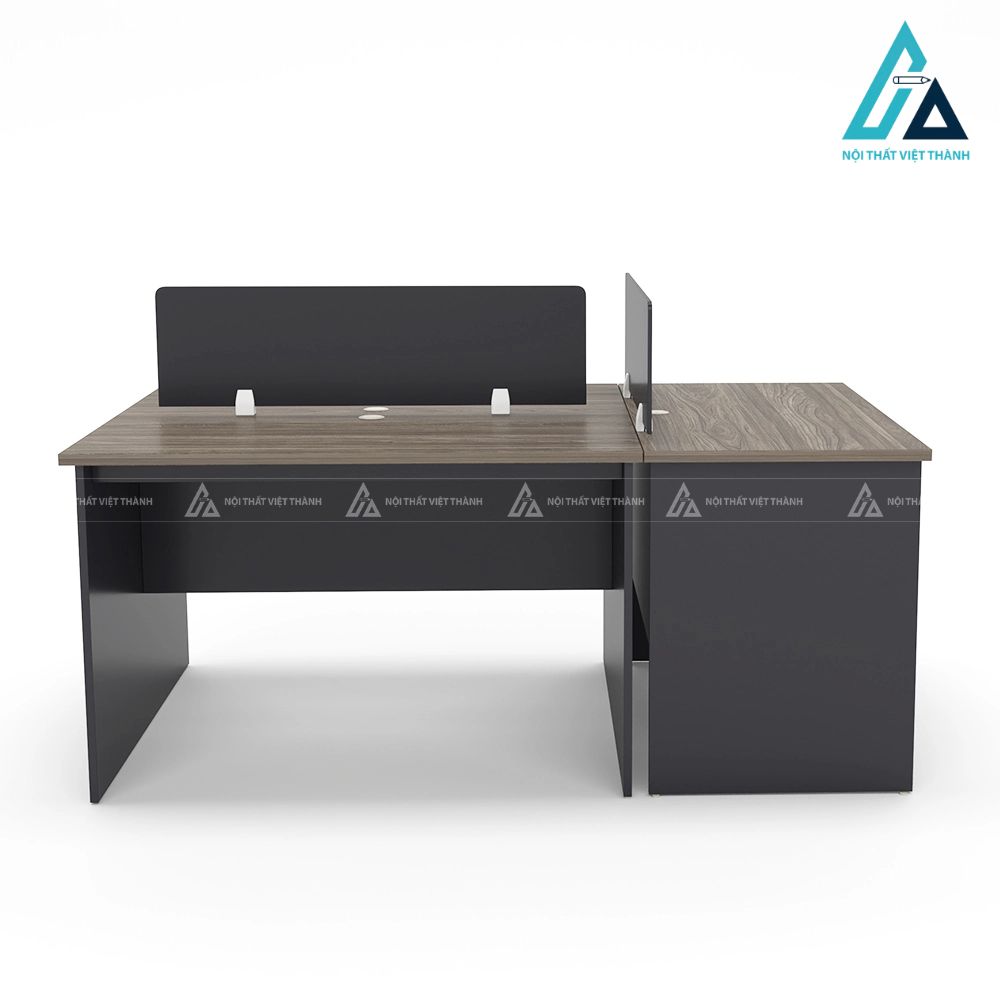 Bàn văn phòng 3 chỗ ngồi thiết kế tối ưu diện tích 1