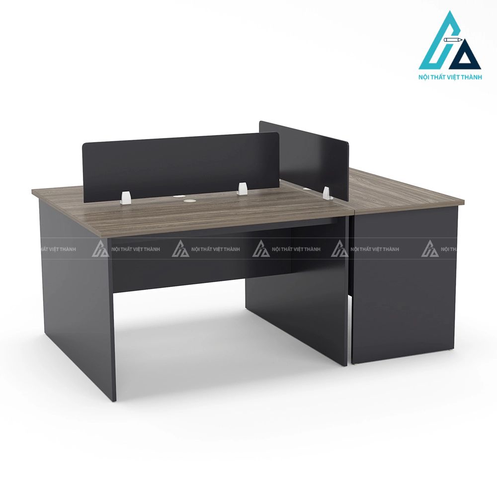 Bàn văn phòng 3 chỗ ngồi thiết kế tối ưu diện tích 2