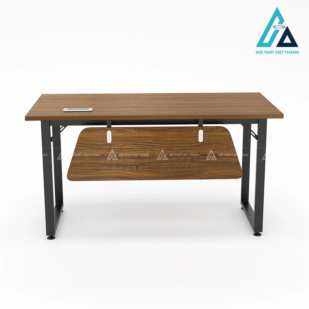 Bàn Làm Việc Chân Sắt Chữ U Có Yếm Gỗ Hiện Đại 2