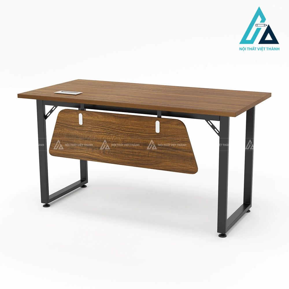 Bàn Làm Việc Chân Sắt Chữ U Có Yếm Gỗ Hiện Đại 3