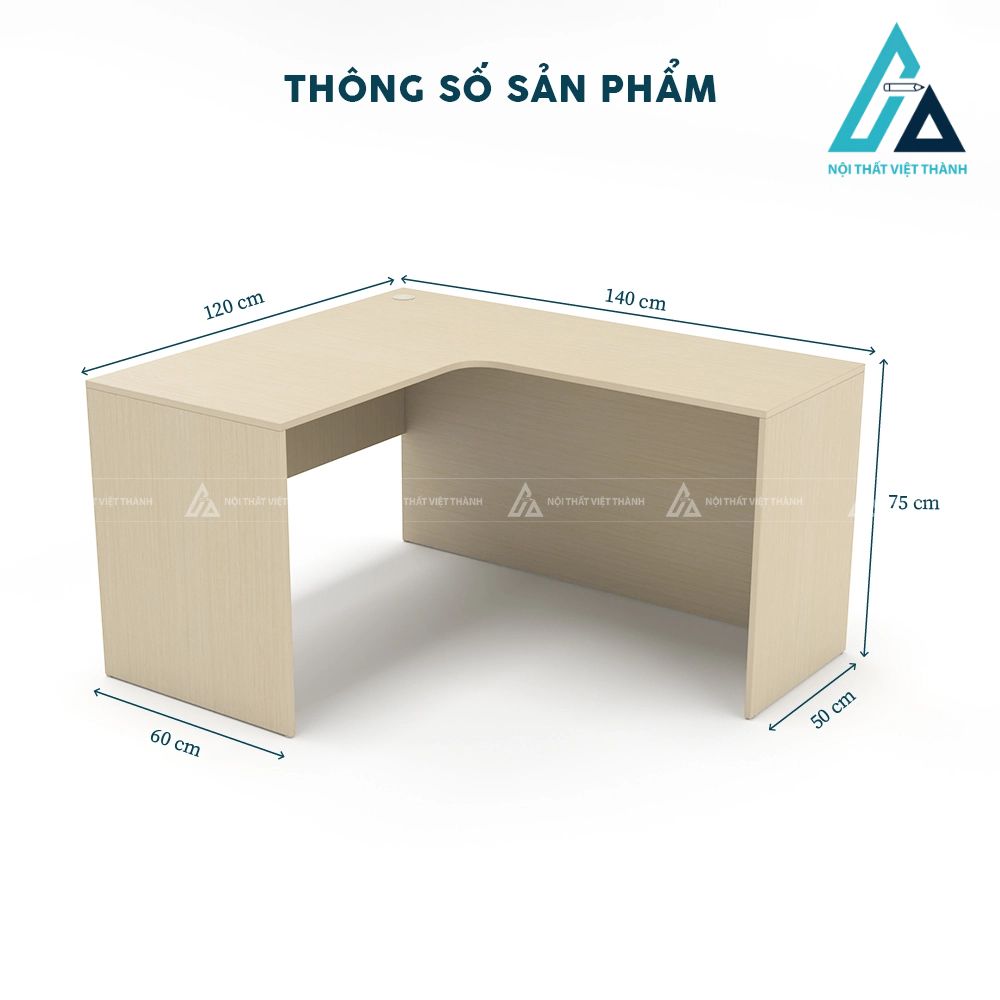 Bàn làm việc chữ l hiện đại tối ưu diện tích 4