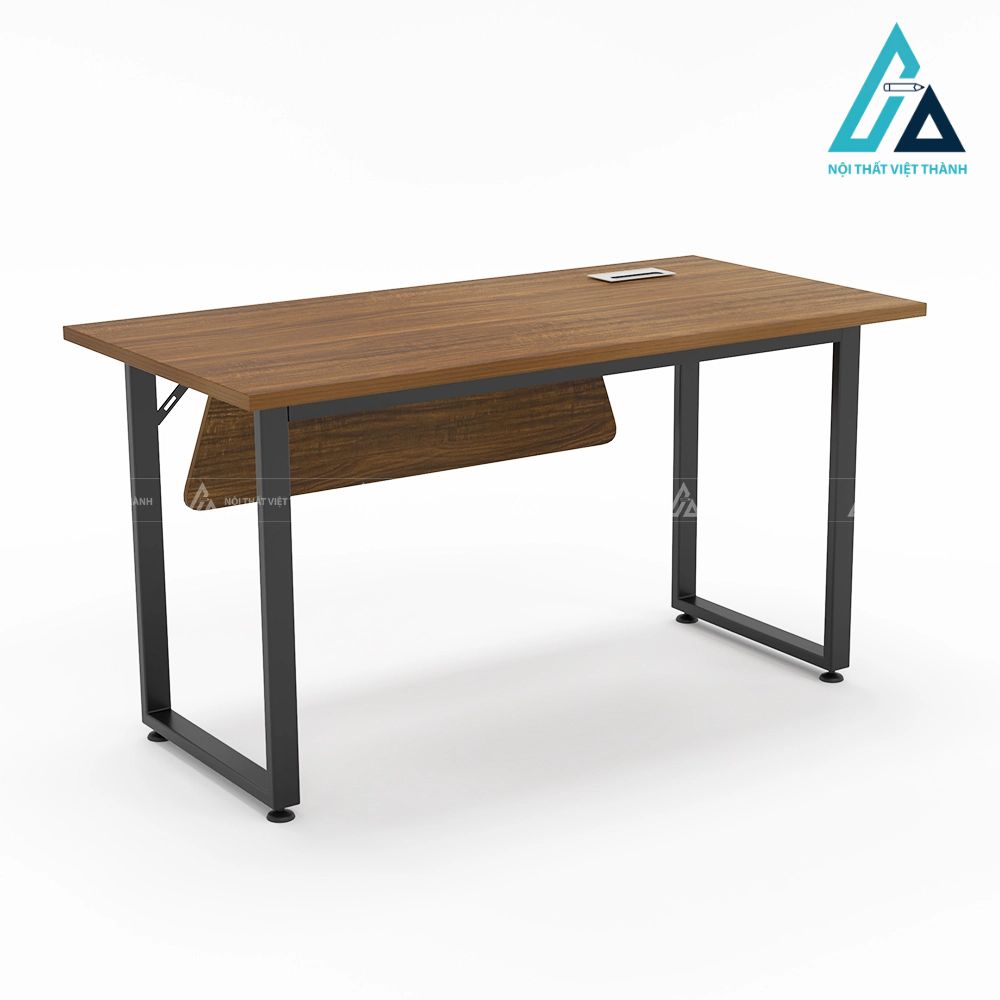 Bàn Làm Việc Chân Sắt Chữ U Có Yếm Gỗ Hiện Đại 4