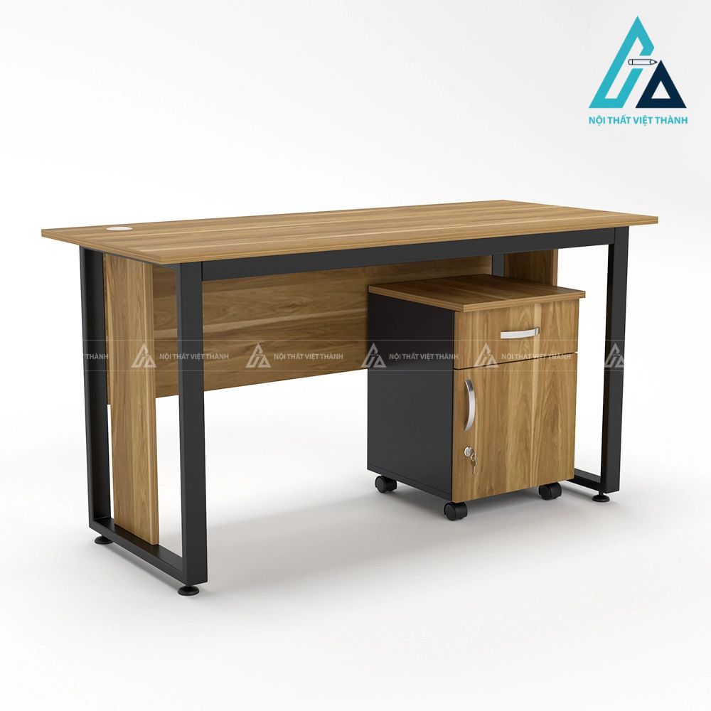 Bàn làm việc phong cách tối giản chân sắt sơn tĩnh điện 6
