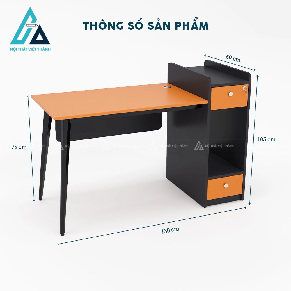 Bàn văn phòng có kệ lưu trữ hồ sơ tích hợp tiện lợi 6