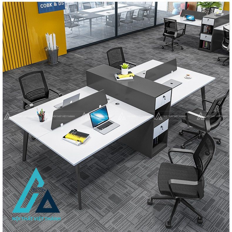 Bàn Làm Việc Nhân Viên Thiết Kế Chắc Chắn Đảm Bảo Độ Bền Cao