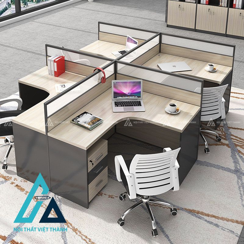Bàn Làm Việc Nhân Viên Gọn Gàng Giải Pháp Cho Văn Phòng Nhỏ 2