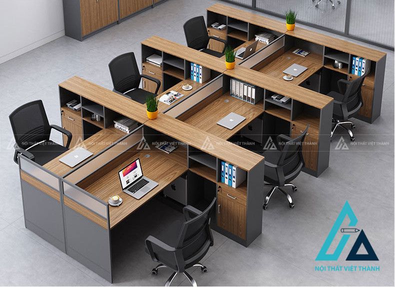 Bàn Làm Việc Nhân Viên Kiểu Dáng Thanh Lịch Phù Hợp Công Sở 2