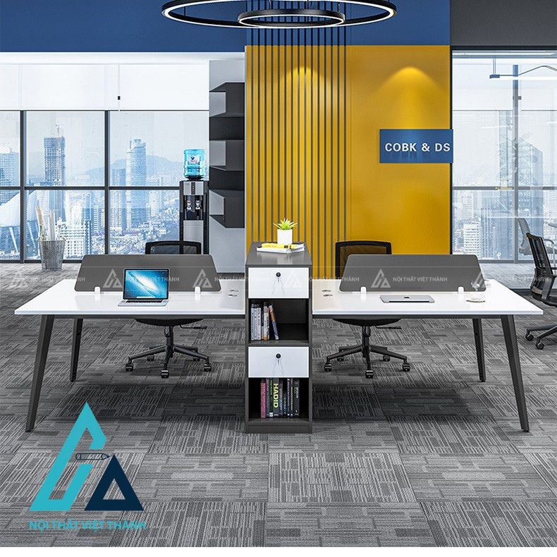 Bàn Làm Việc Nhân Viên Thiết Kế Chắc Chắn Đảm Bảo Độ Bền Cao 2