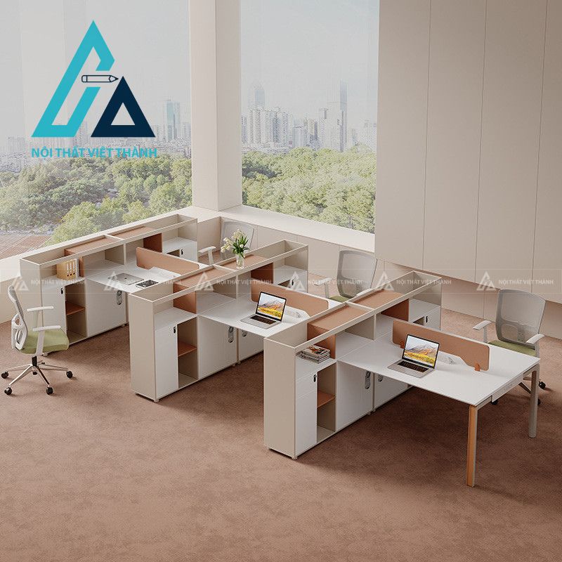 Bàn Làm Việc Nhân Viên Kiểu Dáng Thanh Lịch Dễ Sử Dụng 3
