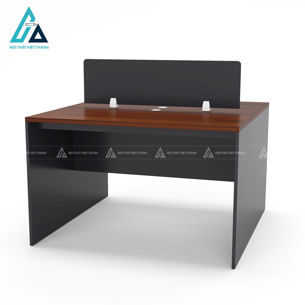 Cụm bàn làm việc 2 người thiết kế tối giản 3
