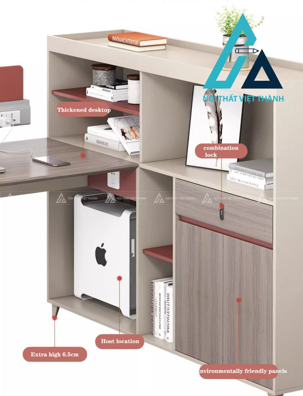 Bàn Làm Việc Nhân Viên Phong Cách Hiện Đại Cho Văn Phòng 3