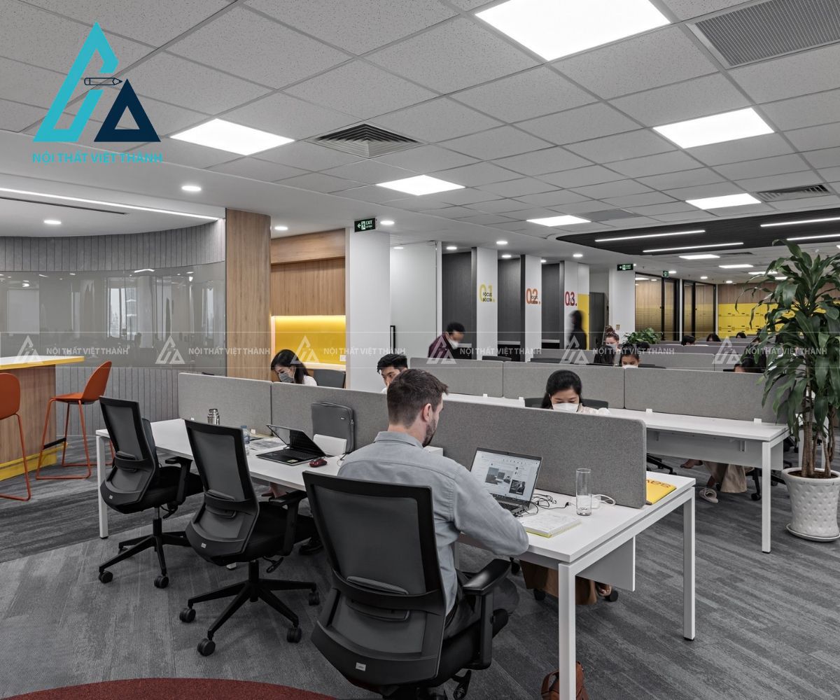 Bàn làm việc nhân viên hiện đại