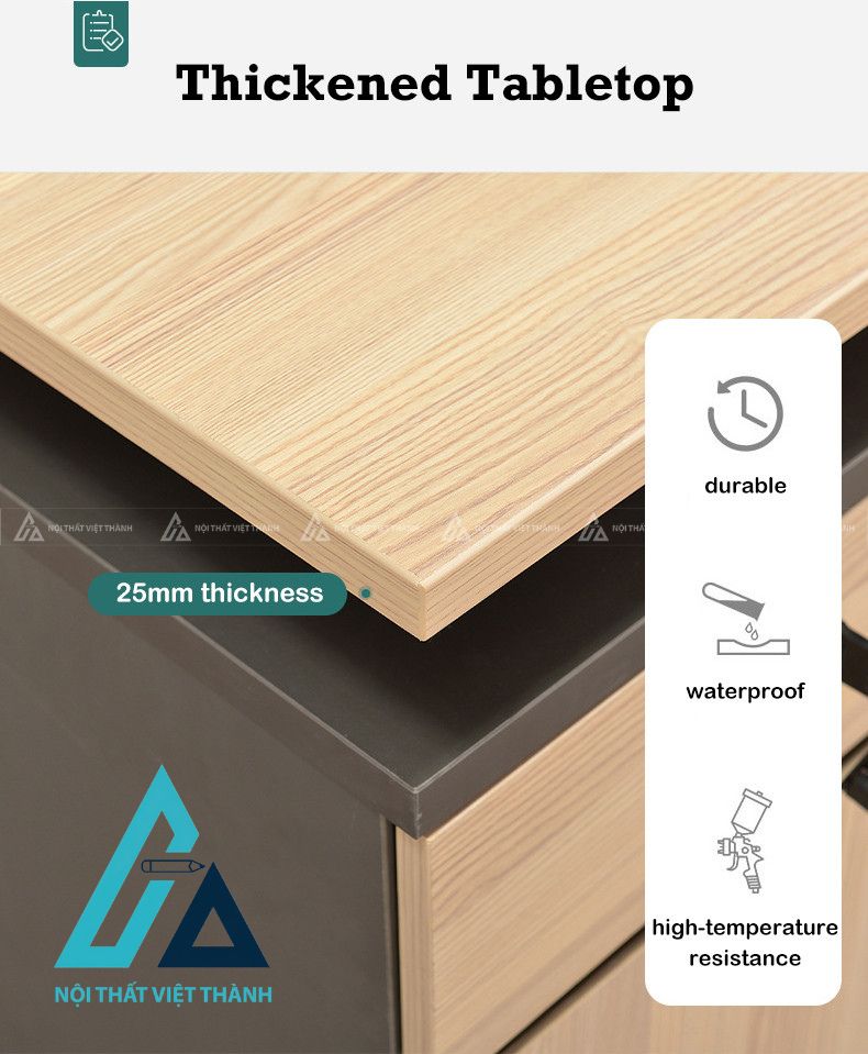 Bàn Làm Việc Nhân Viên Kiểu Dáng Gọn Nhẹ Dễ Bố Trí Văn Phòng 3
