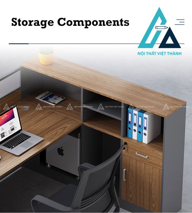 Bàn Làm Việc Nhân Viên Kiểu Dáng Thanh Lịch Phù Hợp Công Sở 4