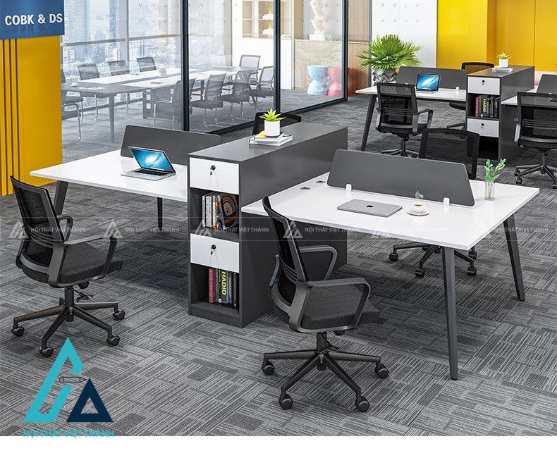 Bàn Làm Việc Nhân Viên Thiết Kế Chắc Chắn Đảm Bảo Độ Bền Cao 5