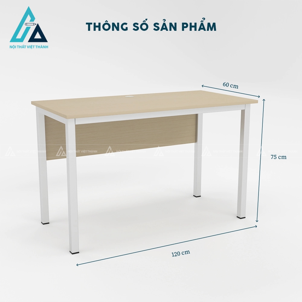 Bàn làm việc nhân viên thiết kế chân sắt thanh lịch 5