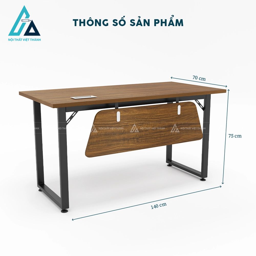 Bàn làm việc nhân viên chân sắt chữ u hiện đại 7