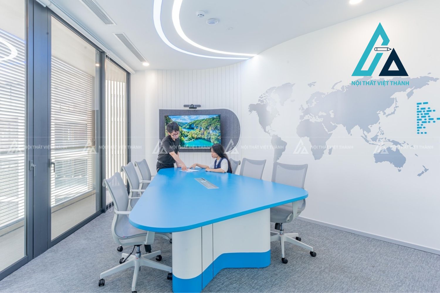 Chọn kiểu bàn họp tạo không gian chuyên nghiệp