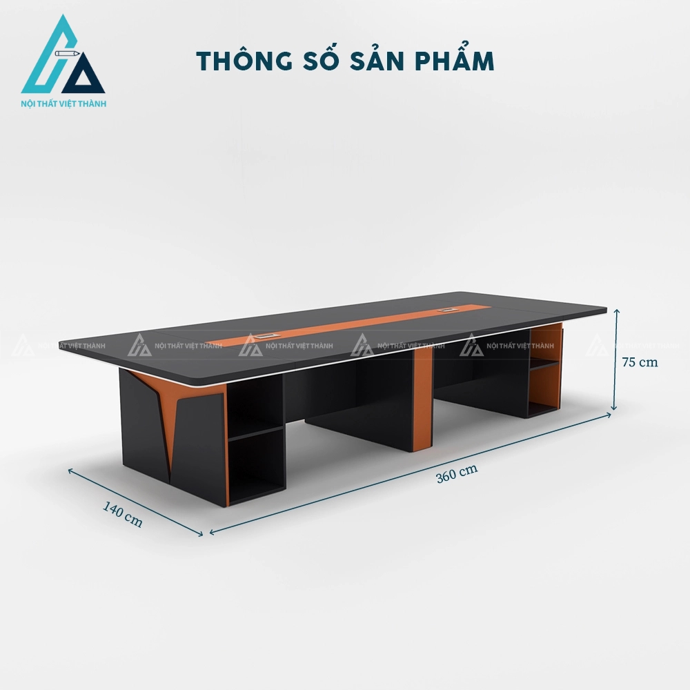Bàn họp văn phòng 3m6 thiết kế hiện đại sang trọng 4