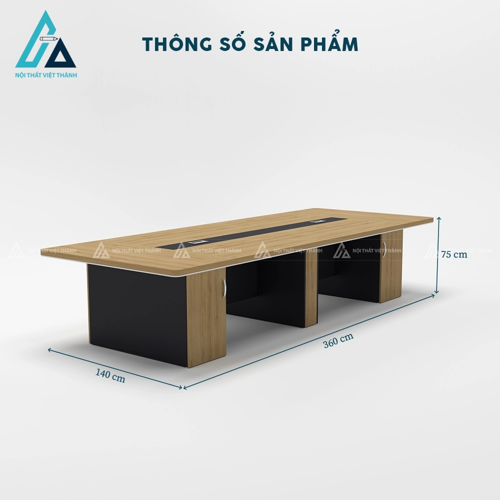 Bàn họp văn phòng 3m6 thiết kế đa năng cho doanh nghiệp 4