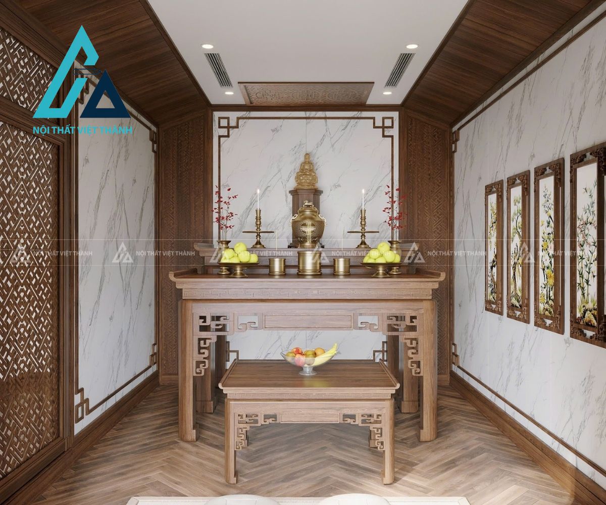 Bàn thờ gam màu sáng