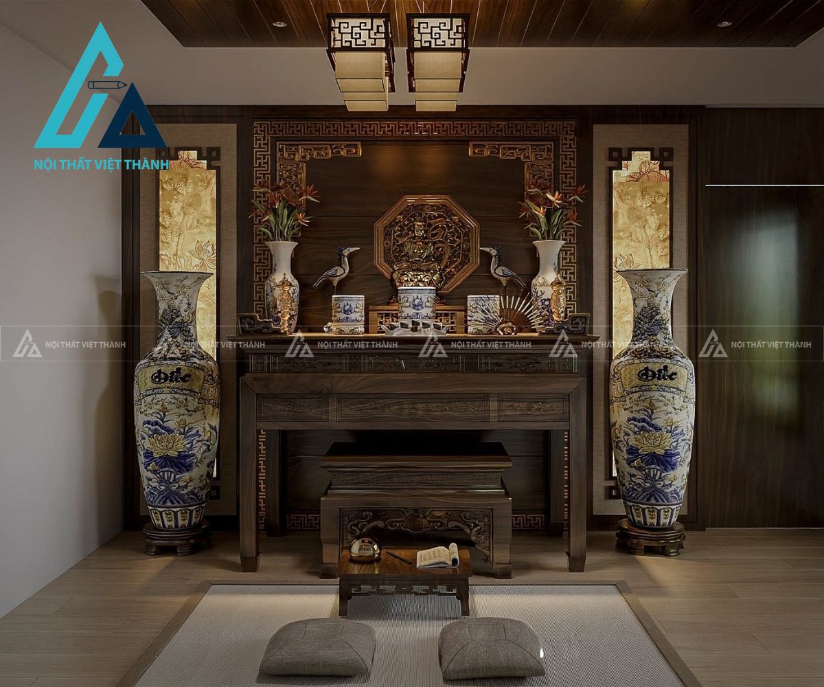 Bàn thờ cho nhà biệt thự