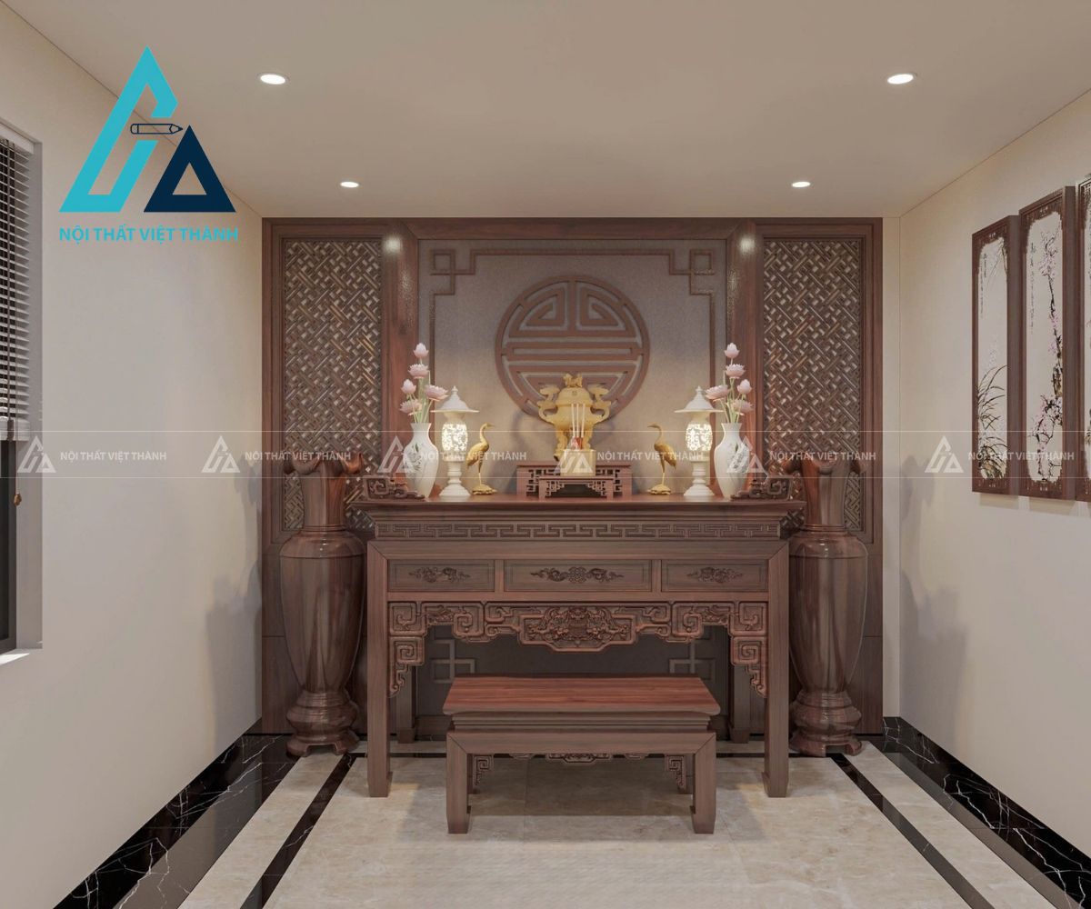 Bàn thờ ấm cúng, trang nghiêm