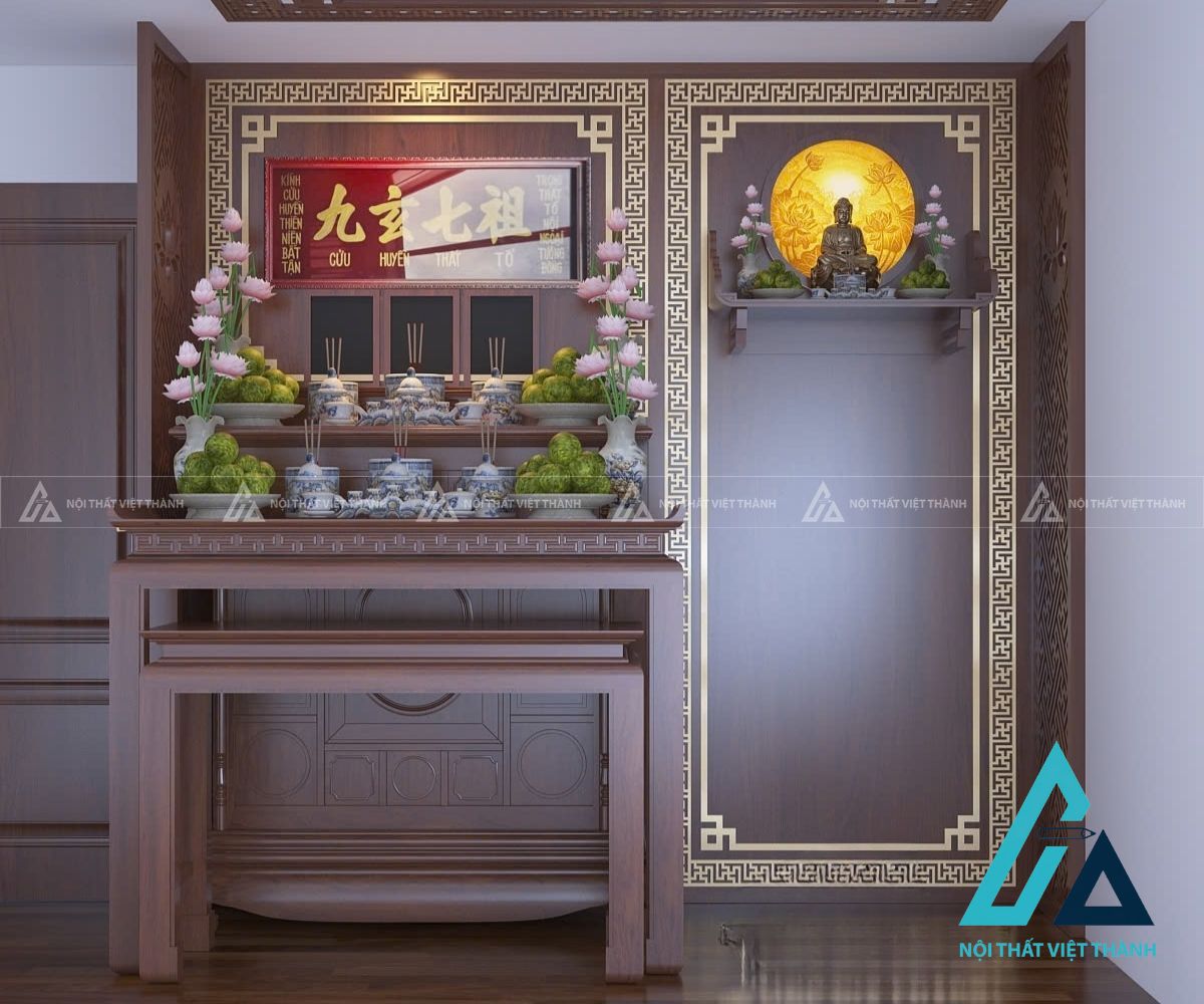Thi công bàn thờ theo nhu cầu