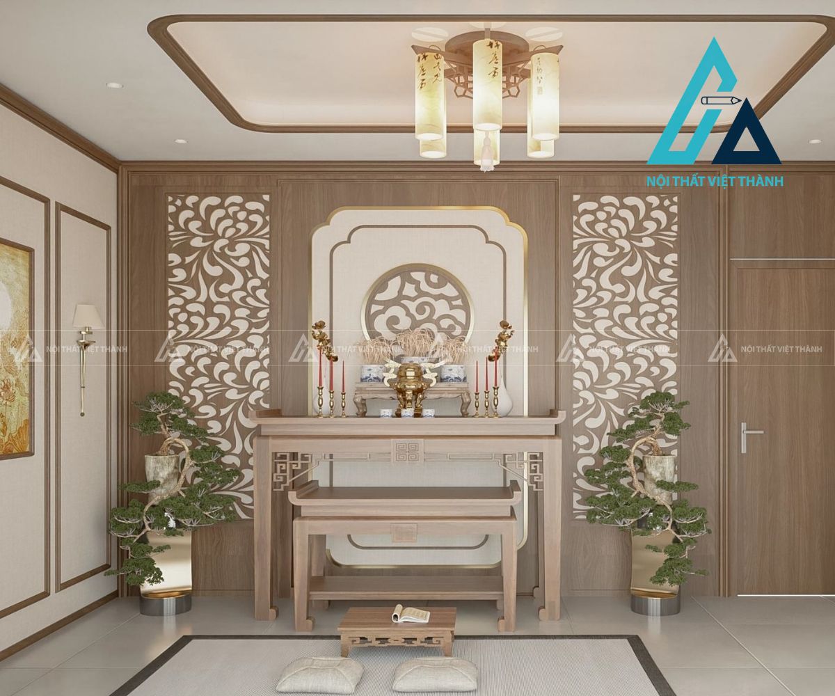Bàn thờ đứng chạm khắc tinh xảo