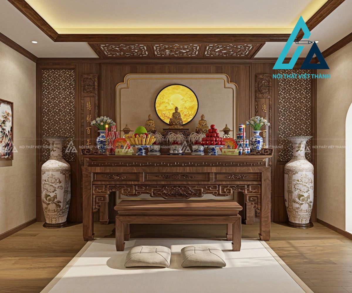 Bàn thờ cho diện tích nhà lớn