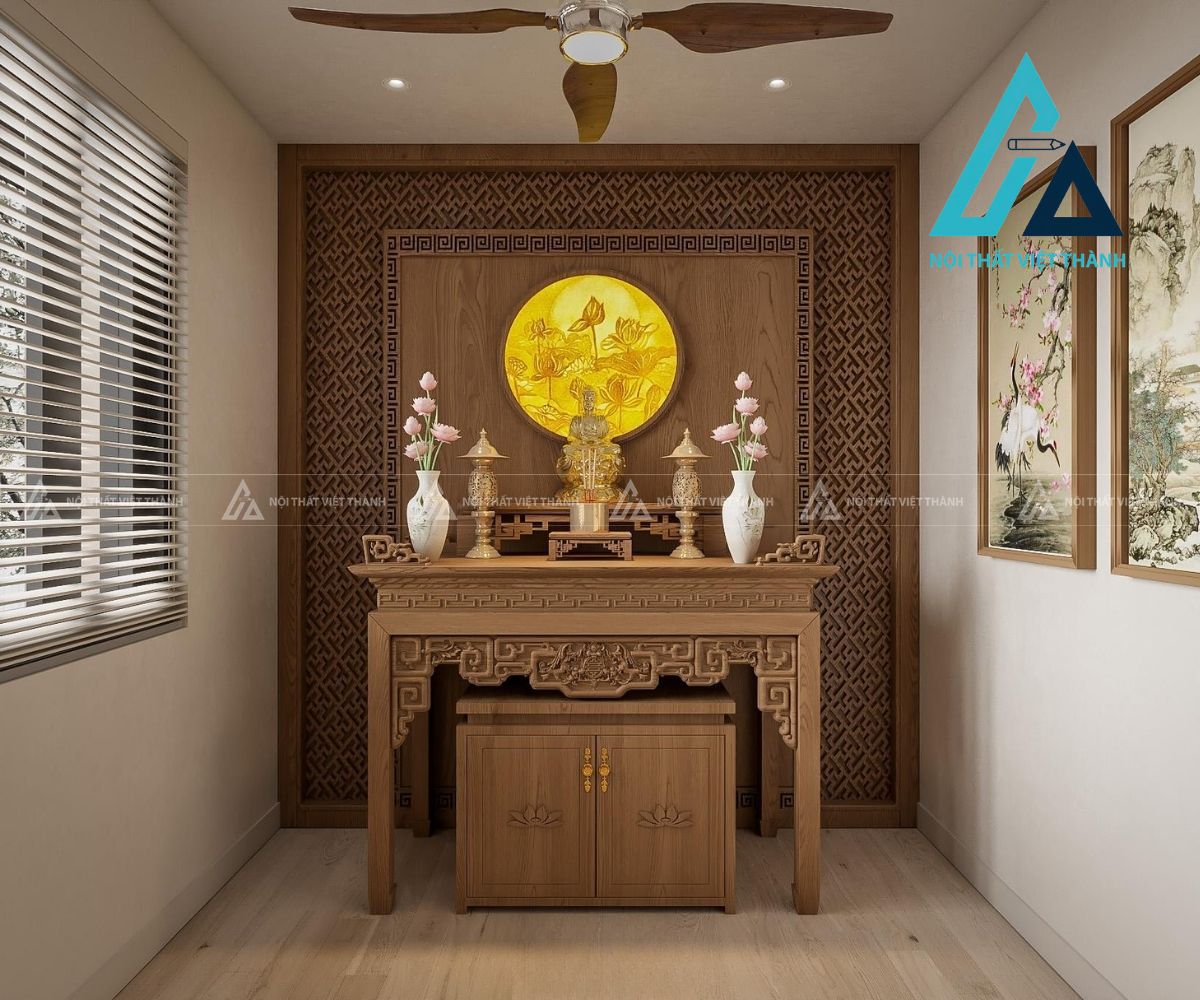 Thiết kế và thi công bàn thờ chuẩn phong thuỷ