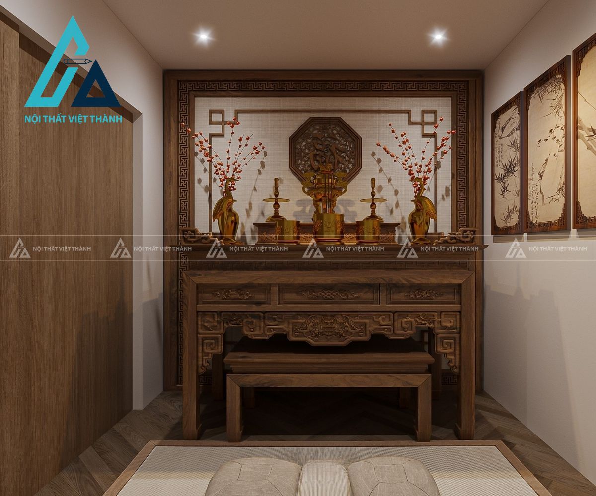 Giữ sự ổn định và trang nghiêm cho không gian bàn thờ