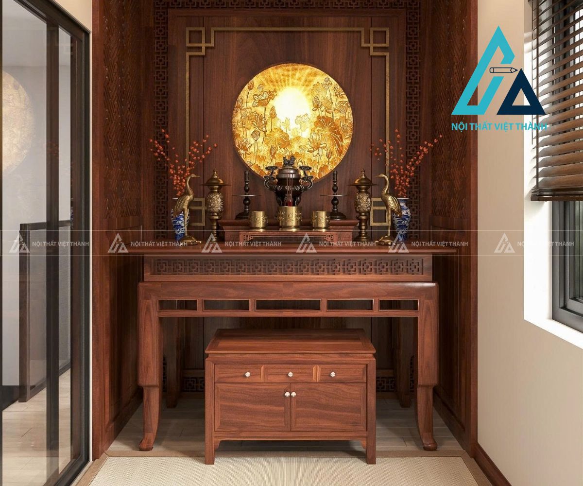 Bàn thờ đứng  phù hợp với nhiều phong cách nội thất 