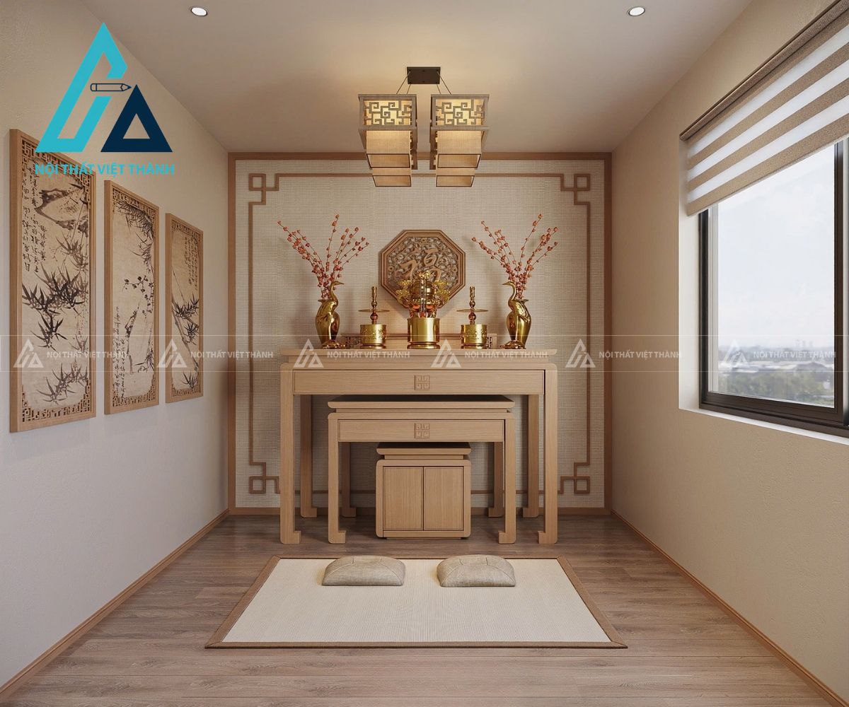 Thiết kế, thi công bàn thờ cho nhà chung cư